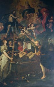 De retfærdiges død, af Giovanni Andrea De Ferrari (1598-1669)