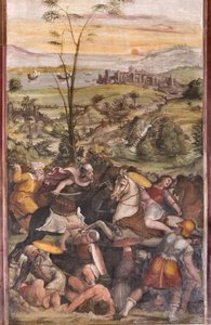 Slaget ved Issus af Giovanni Antonio Bazzi Sodoma