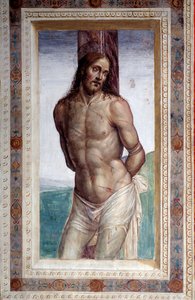 Kristus i søjlen ( Fresco af Giovanni Antonio Bazzi Sodoma