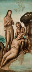 Polyphemus opdager Galatea og Acis, efter 1500 (olie på lærred) af Giovanni Antonio Bazzi Sodoma