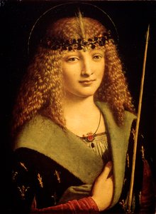 Portræt af en ungdom som Sankt Sebastian, c1500 af Giovanni Antonio Boltraffio