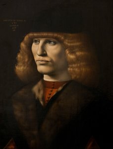 Portræt af en ung mand, ca. 1500 (olie på panel) af Giovanni Antonio Boltraffio