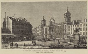 A View of Northumberland House, Charing Cross, i 1753 af Giovanni Antonio Canal