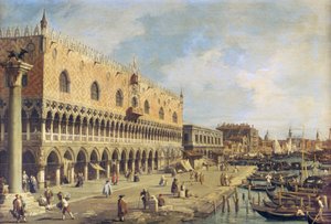 Riva degli Schiavoni, Venedig af Giovanni Antonio Canal