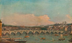 Westminster Bridge, c1746 af Giovanni Antonio Canal