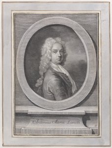 Portræt af Anton Maria Zanetti den ældre, ca. 1725. af Giovanni Antonio Faldoni
