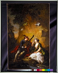 Musikalske elskere (Scene Galante) af Giovanni Antonio Guardi
