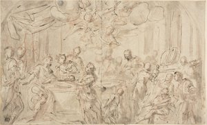 Salome med Johannes Døberens Hoved før Herodes af Giovanni Antonio Pellegrini