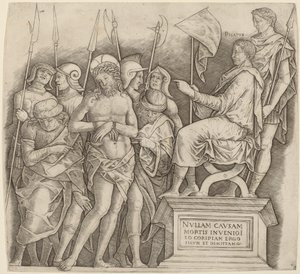 Kristus før Pilatus af Giovanni Antonio da Brescia