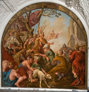 Romersk bytte lagt ved fødderne af Claudius Civilis af Giovanni Antonio de Groot