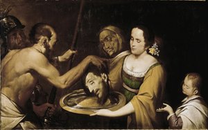 Salome med St John Baptists hoved (olie på lærred