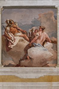 Gæstelogi, Olympens værelse: "Mars, Venus og Eros" af Giovanni Battista Tiepolo