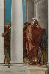 Palazzina (lille bygning), indgangshallen: "The Sacrifice of Iphigenia", detalje af Giovanni Battista Tiepolo