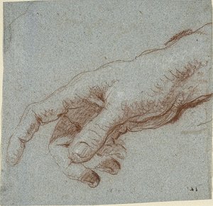 Højre hånd af Giovanni Battista (1696-1770) Tiepolo