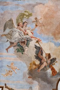 Intelligensens lys overvinder uvidenhedens mørke (detaljer) af Giovanni Battista Tiepolo