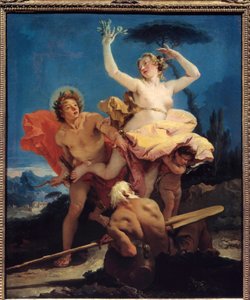 Apollo og Daphne Maleri af Giovanni Tiepolo (1696-1770) 1700-tallet søn. 0,96x0,79 m af Giovanni Battista Tiepolo