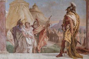Eurybates og Talthybius fører Briseis til Agamemnon (detaljer)