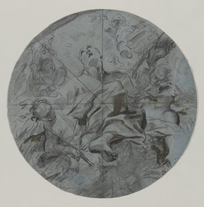 Apotheosis of a Saint recto, anden halvdel af 1600-tallet.