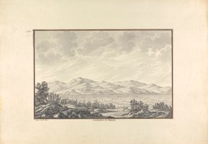Udsigt over Hierapolis-dalen (nu Pamukkale) af Giovanni Battista Borra