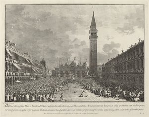 Dogen båret rundt på Piazza San Marco, 17631766.