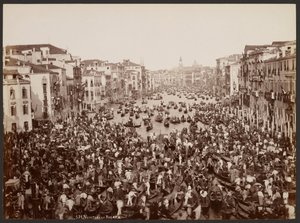 Venedig - Regattaen af Giovanni Battista Brusa