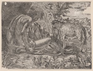 Johannes Døberen med et lam, 1600-35.