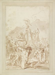 Tilbedelsen af ​​den skamløse slange af Giovanni Battista Cipriani