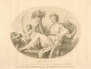 Earth, graveret af Francescco Bartolozzi (1727-1815) udgivet London, 1803 (litho)