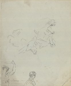 Figurstudier [verso] af Giovanni Battista Cipriani