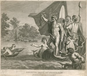 Regatta Bold i Ranelagh Gardens, Millbank, London, den 23. juni 1775
