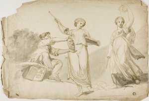 Thalia, Clio og Melpomene af Giovanni Battista Cipriani