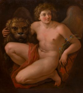 Det andet af et par allegoriske malerier: Peace and Plenty, ca. 1747-85 (olie på lærred) af Giovanni Battista Cipriani