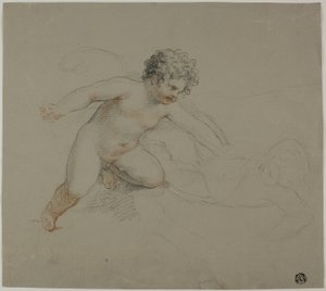 To putti i kamp af Giovanni Battista Cipriani