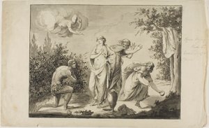 Ulysses og Nausicaa af Giovanni Battista Cipriani