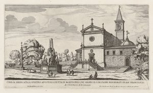 Kirke dedikeret til S. Pietro Apostolo (San Pietro i Montorio-kirken) af Giovanni Battista Falda