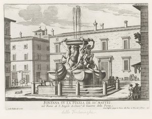 Skildpaddernes springvand på Piazza Mattei te Rom Springvand på Piazza de ss.ri Mattei (titel på objekt) Fontæner i Rom (serietitel) Fonteinen van Rome (serietitel)