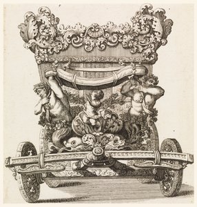 Set forfra af den første vogn (1686 af Lord Castlemaine af Andrea Cornelly efter Ciro Ferri, 1687-1700