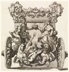 Set bagfra af Lord Catelmaines første vogn Bygget i 1686 af Andrea Cornely efter Ciro Ferri (1634-1689)