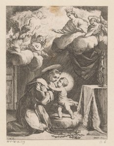 Sankt Antonius af Padua tilbeder barnet af Giovanni Battista Mercati