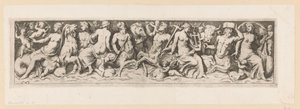 Tritons, Nereids og putti af Giovanni Battista Mercati