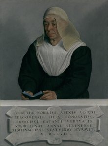 Lucrezia Agliardi Vertova 1490-1558, 1557. af Giovanni Battista Moroni