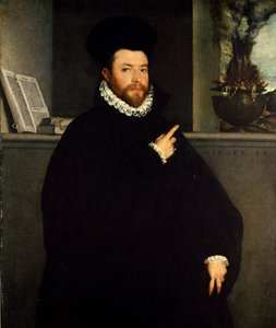 Portræt af sund mand af Giovanni Battista Moroni (cirka 1525-1578) af Giovanni Battista Moroni