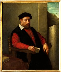 Formodet portræt af Francois Rabelais (1494-1553), fransk forfatter og læge. Maleri af Giovanni Battista Moroni (1525-1578) af Giovanni Battista Moroni