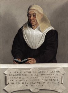 Abbedissen Lucrezia Vertova Agliardi, ca. 1557 (olie på lærred) af Giovanni Battista Moroni