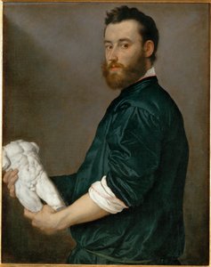 Billedhuggeren Alessandro Vittoria (maleri på lærred) af Giovanni Battista Moroni