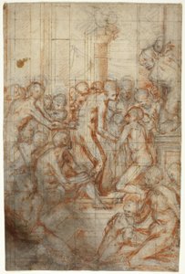 Studie til jomfruens rensning af Giovanni Battista Naldini