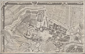 Nyt kort over Rom bragt frem i lyset af Giambattista Nolli i året MDCCXLVII, kendt som La Pianta Grande di Roma
