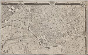 Nyt kort over Rom bragt frem i lyset af Giambattista Nolli i året MDCCXLVII, kendt som La Pianta Grande di Roma