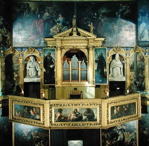 Udsigt over orglet, 1615 af Giovanni Battista Novello