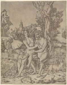 Faun Familie af Giovanni Battista Palumba